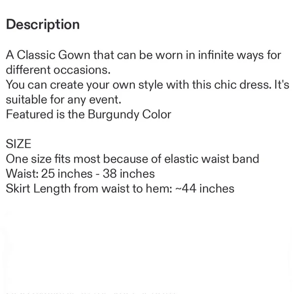 Burgundy Infinity Maxi Dress - Picture 4 of 4